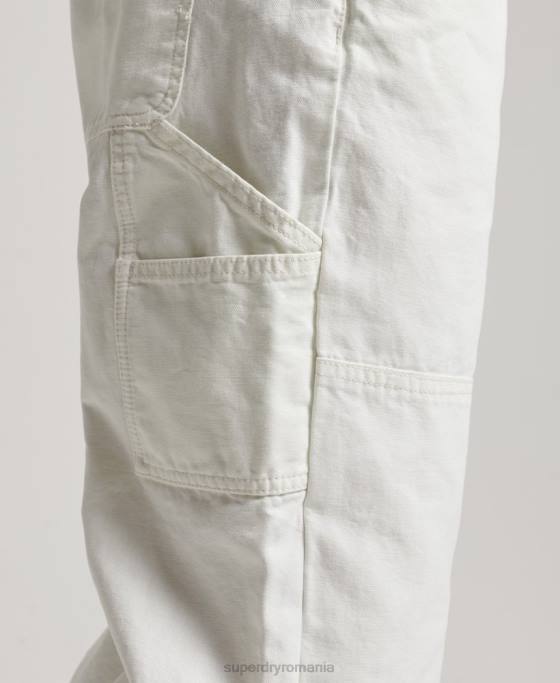 Superdry salopete de dulgher de epocă îmbrăcăminte cremă femei JX0Z4096