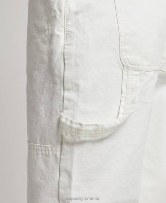 Superdry salopete de dulgher de epocă îmbrăcăminte cremă femei JX0Z4096