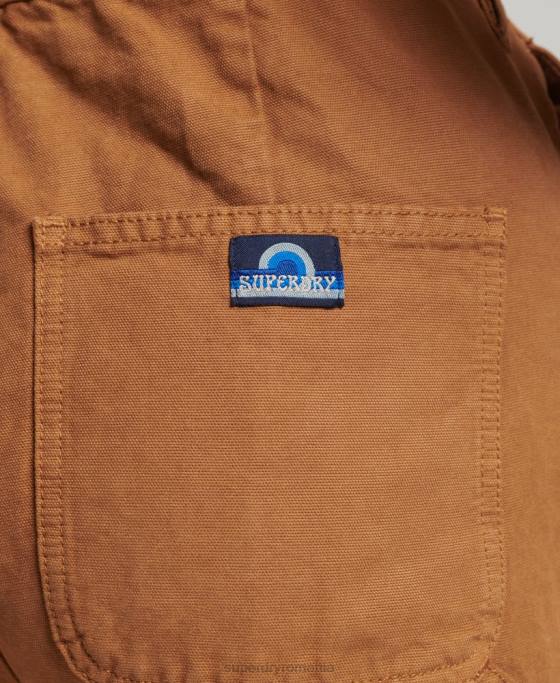 Superdry salopete de dulgher de epocă îmbrăcăminte maro femei JX0Z4094