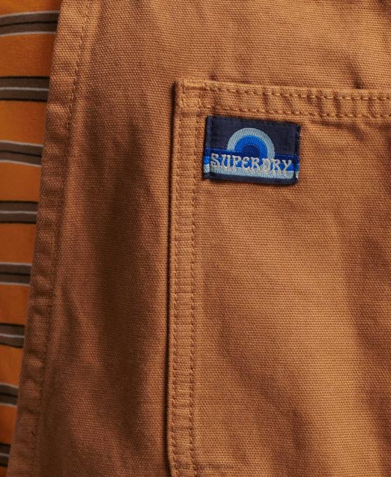 Superdry salopete de dulgher de epocă îmbrăcăminte maro femei JX0Z4094