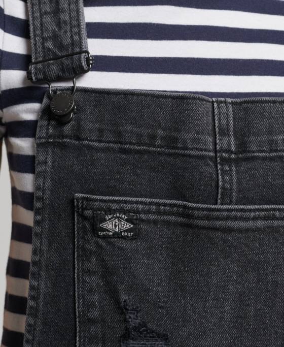 Superdry salopete slim conice îmbrăcăminte negru femei JX0Z4106