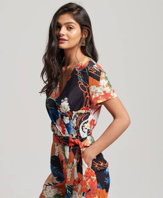 Superdry salopetă vintage țesătă îmbrăcăminte multi femei JX0Z2121