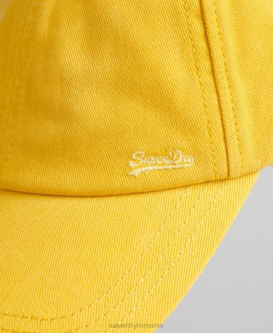 Superdry sapca brodata vintage accesorii galben bărbați JX0Z1748