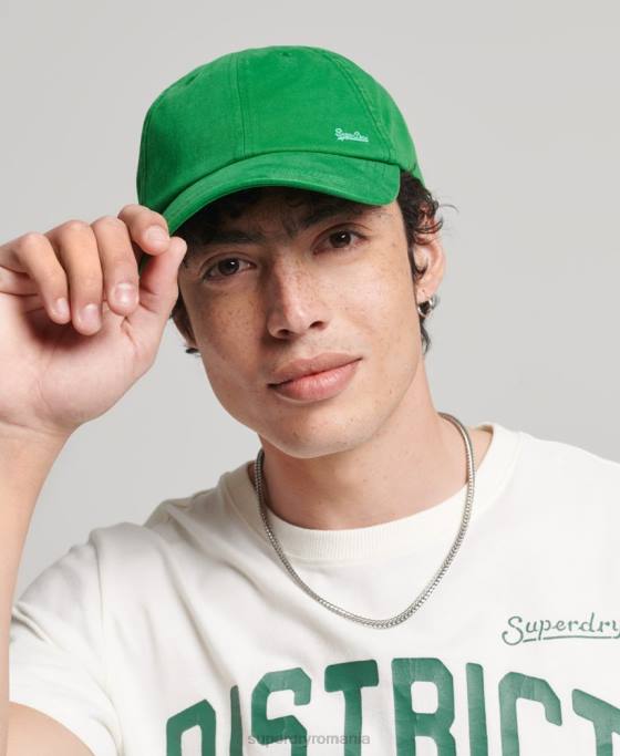 Superdry sapca brodata vintage accesorii verde bărbați JX0Z1670