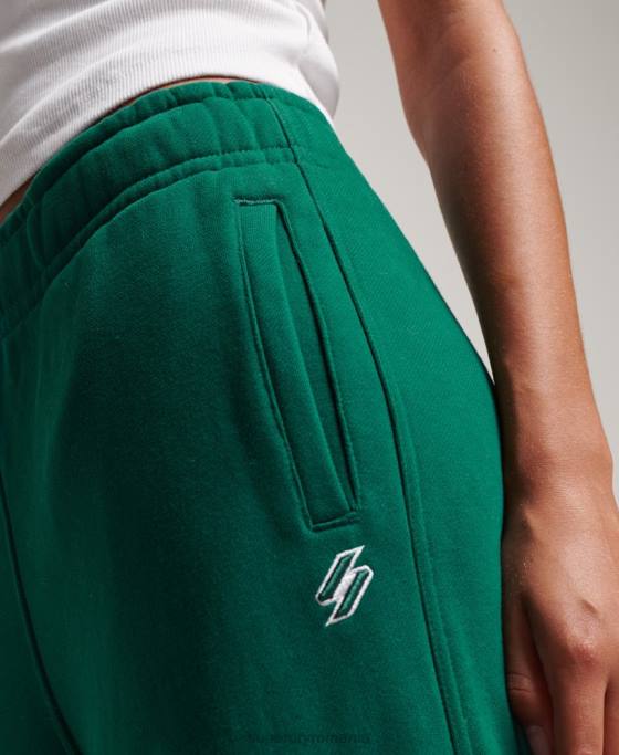 Superdry script grafic boyfriend joggeri îmbrăcăminte verde femei JX0Z6685