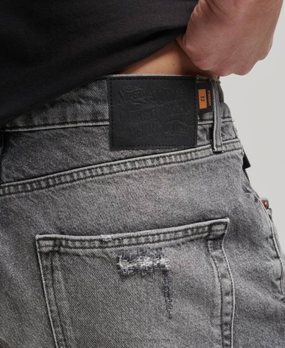 Superdry scurt vintage drept din bumbac organic îmbrăcăminte gri bărbați JX0Z278