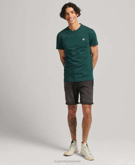 Superdry scurt vintage drept din bumbac organic îmbrăcăminte negru bărbați JX0Z280