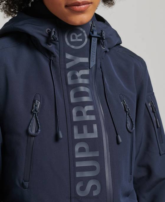 Superdry sd-breaker final cu glugă îmbrăcăminte marina femei JX0Z3587