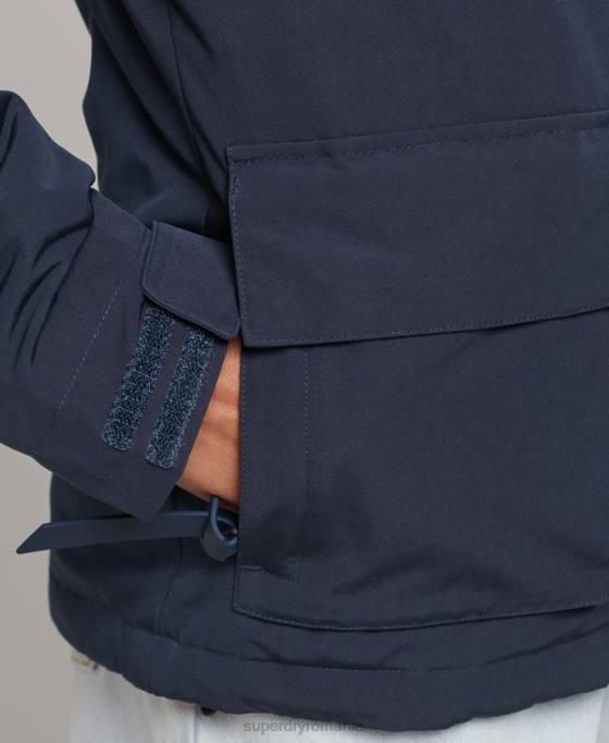 Superdry sd-breaker final cu glugă îmbrăcăminte marina femei JX0Z3664