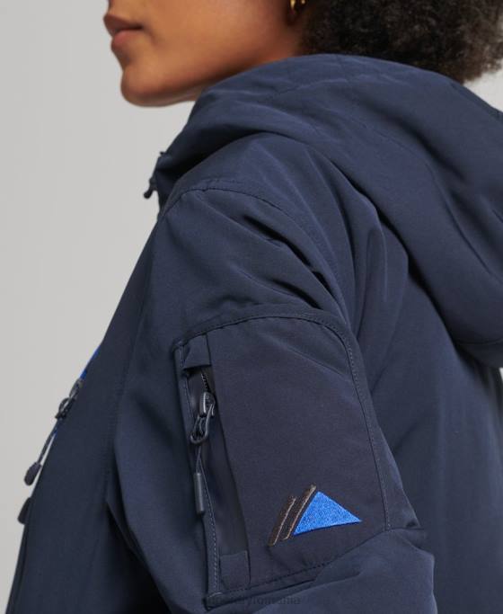 Superdry sd-breaker final cu glugă îmbrăcăminte marina femei JX0Z3664