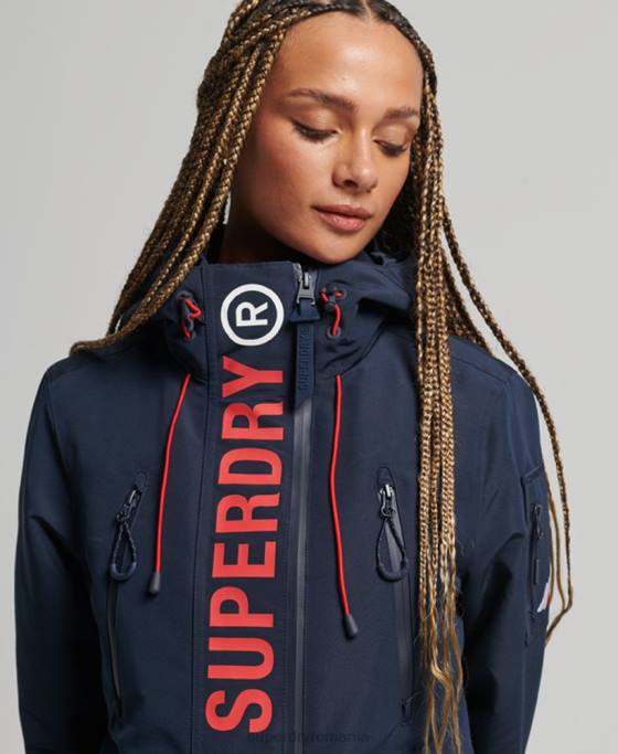 Superdry sd-breaker final cu glugă îmbrăcăminte marina femei JX0Z3738