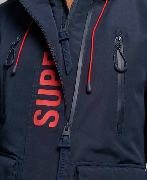 Superdry sd-breaker final cu glugă îmbrăcăminte marina femei JX0Z3738