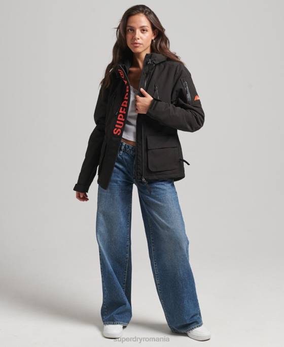 Superdry sd-breaker final cu glugă îmbrăcăminte negru femei JX0Z3665