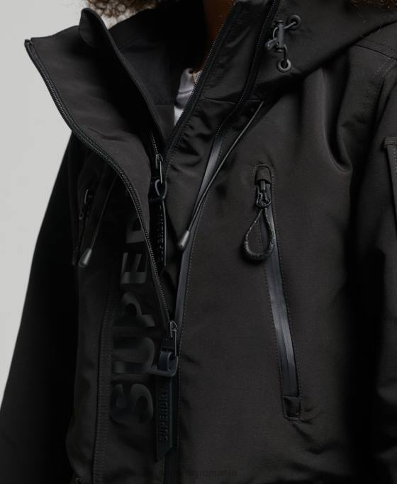 Superdry sd-breaker final cu glugă îmbrăcăminte negru femei JX0Z3806