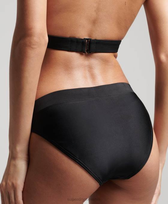 Superdry slip de bikini de munte reciclat îmbrăcăminte negru femei JX0Z3221