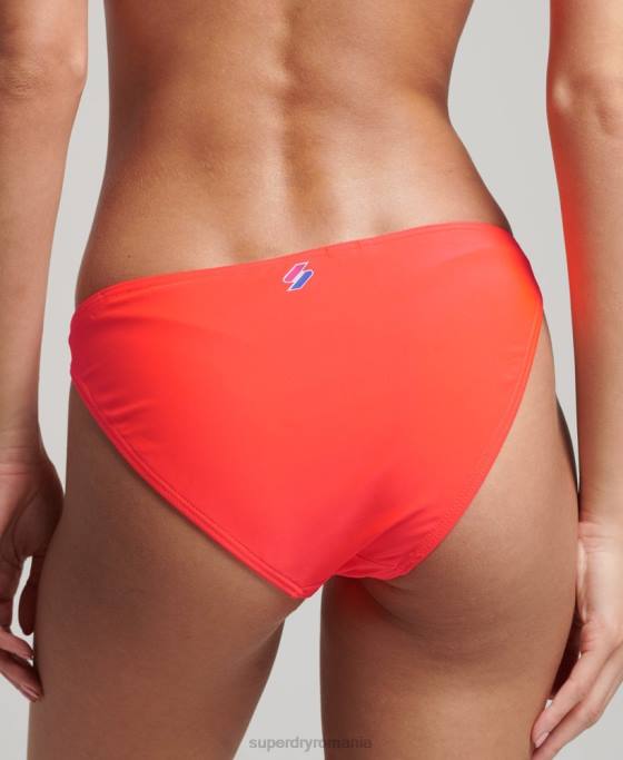 Superdry slip de bikini esențial îmbrăcăminte coral femei JX0Z3224