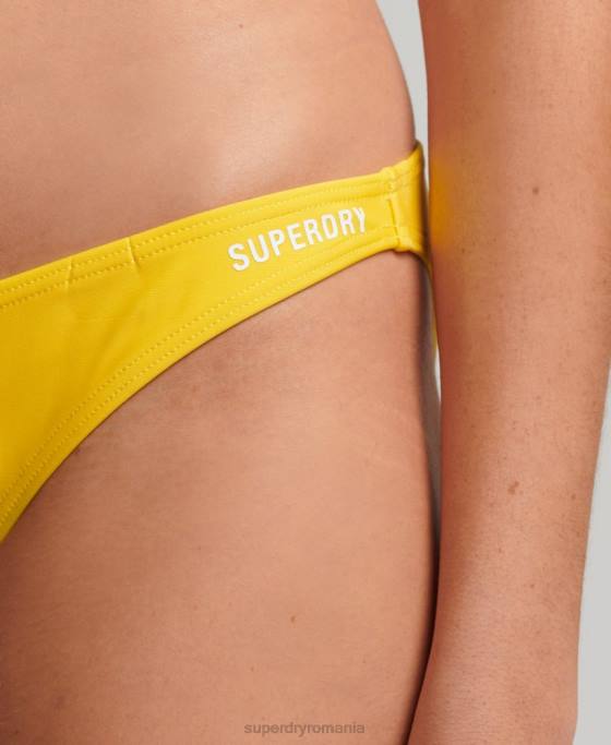Superdry slip de bikini esențial îmbrăcăminte galben femei JX0Z3229