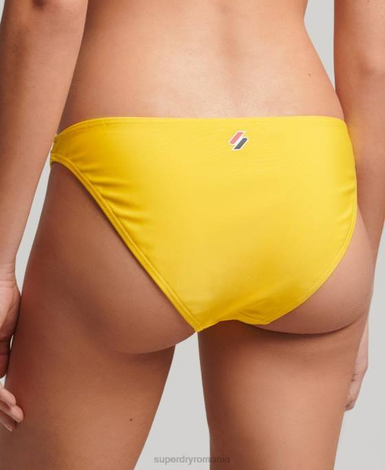 Superdry slip de bikini esențial îmbrăcăminte galben femei JX0Z3229
