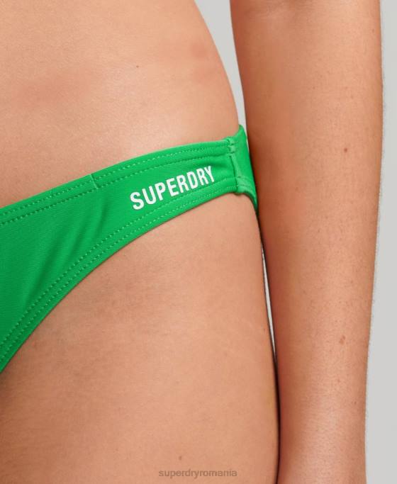 Superdry slip de bikini esențial îmbrăcăminte verde femei JX0Z3228