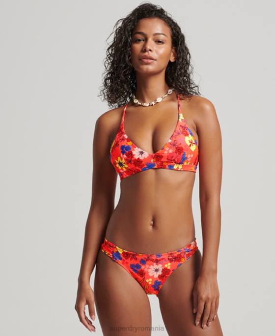 Superdry slip de bikini reciclat cu volan îmbrăcăminte portocale femei JX0Z3193