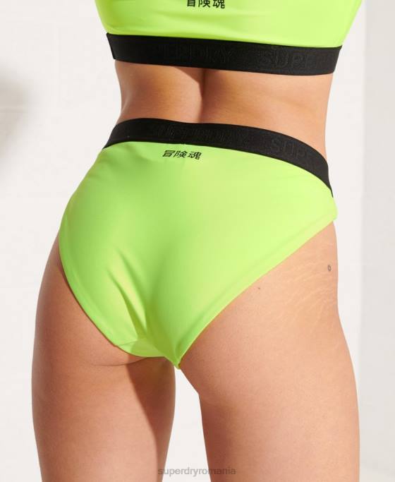 Superdry slip de bikini sport îmbrăcăminte verde femei JX0Z3247