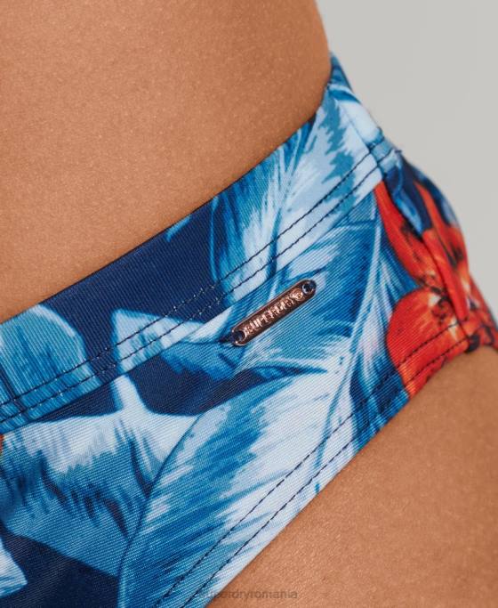 Superdry slip de bikini vintage hipster îmbrăcăminte albastru inchis femei JX0Z6523