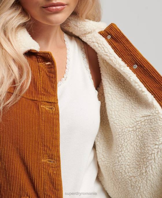 Superdry snur chore haine de lucru îmbrăcăminte portocale femei JX0Z3696