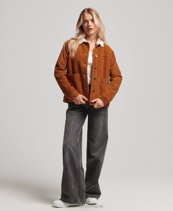 Superdry snur chore haine de lucru îmbrăcăminte portocale femei JX0Z3696