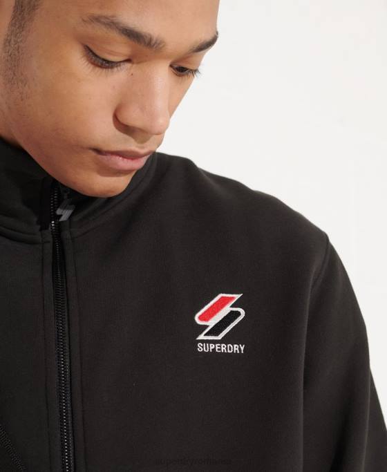 Superdry sport sport esential sport top îmbrăcăminte negru bărbați JX0Z872