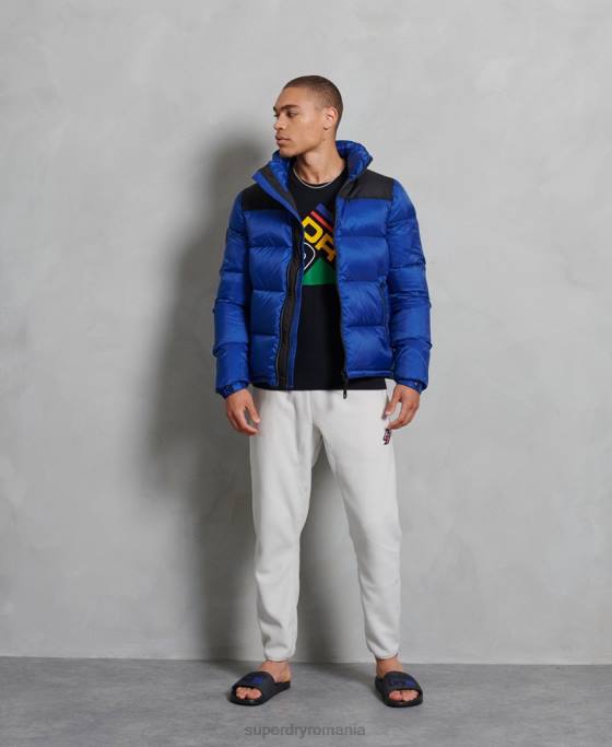 Superdry sportstyle code puf jachetă îmbrăcăminte albastru bărbați JX0Z1178