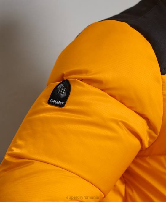 Superdry sportstyle code puf jachetă îmbrăcăminte galben bărbați JX0Z4507