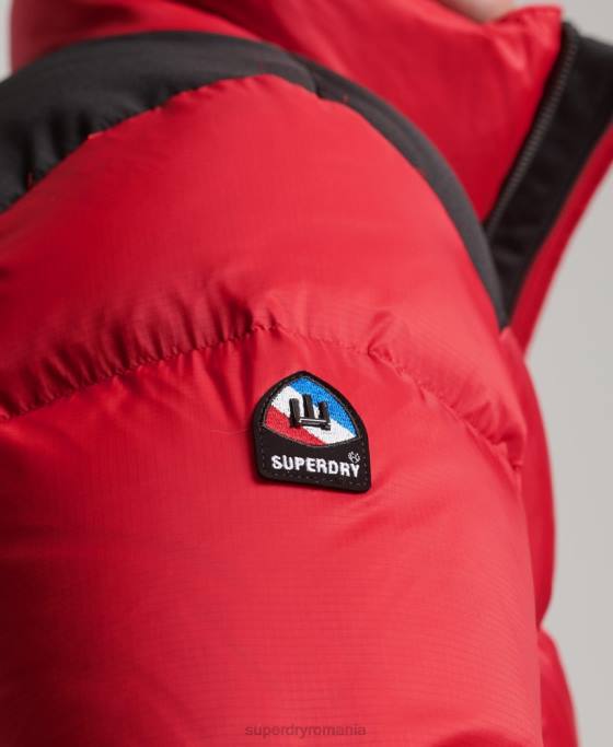 Superdry sportstyle code puf jachetă îmbrăcăminte roșu bărbați JX0Z4555