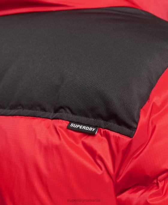 Superdry sportstyle code puf jachetă îmbrăcăminte roșu bărbați JX0Z4555
