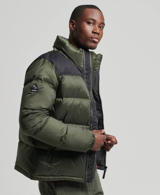 Superdry sportstyle code puf jachetă îmbrăcăminte verde bărbați JX0Z4711
