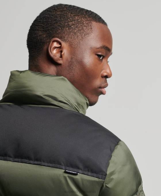 Superdry sportstyle code puf jachetă îmbrăcăminte verde bărbați JX0Z4711