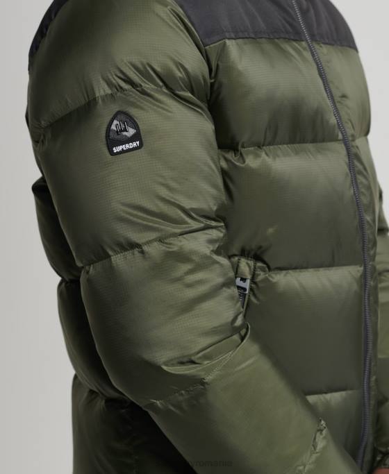 Superdry sportstyle code puf jachetă îmbrăcăminte verde bărbați JX0Z4711