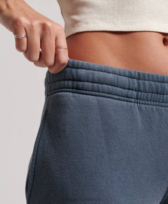 Superdry spălați joggeri drepti îmbrăcăminte marina femei JX0Z3904