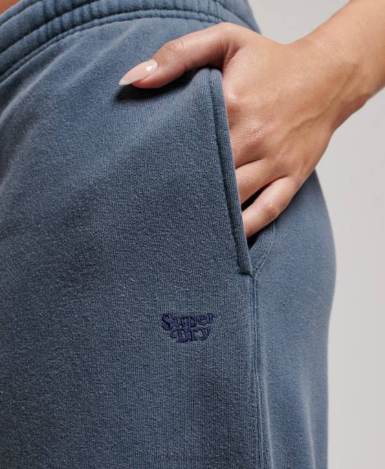Superdry spălați joggeri drepti îmbrăcăminte marina femei JX0Z3904