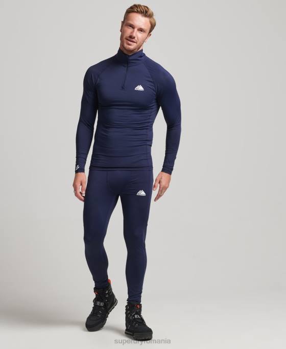 Superdry strat de bază cu jumătate de fermoar îmbrăcăminte marina bărbați JX0Z1382