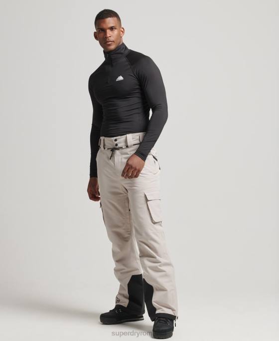 Superdry strat de bază cu jumătate de fermoar îmbrăcăminte negru bărbați JX0Z1373
