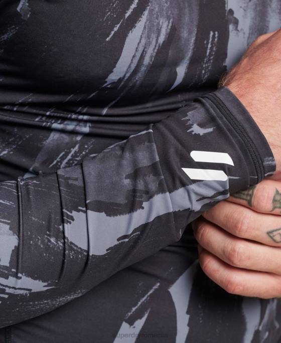 Superdry strat de bază cu jumătate de fermoar îmbrăcăminte negru bărbați JX0Z1387