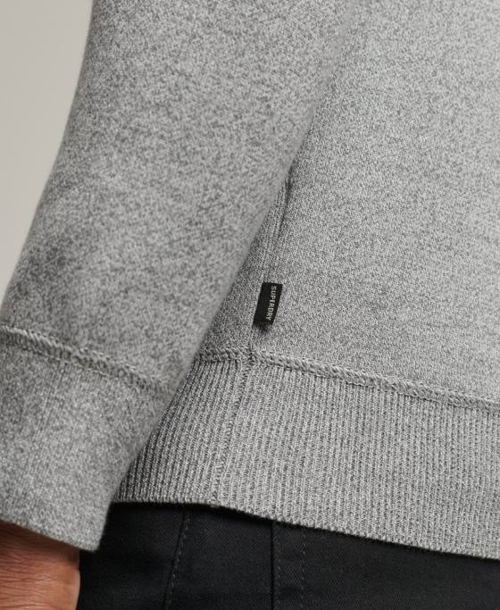 Superdry studios esential echipaj jumper îmbrăcăminte gri bărbați JX0Z5330