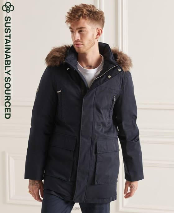 Superdry studios everest parka din puf îmbrăcăminte marina bărbați JX0Z4578