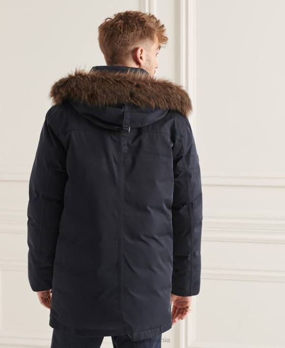 Superdry studios everest parka din puf îmbrăcăminte marina bărbați JX0Z4578