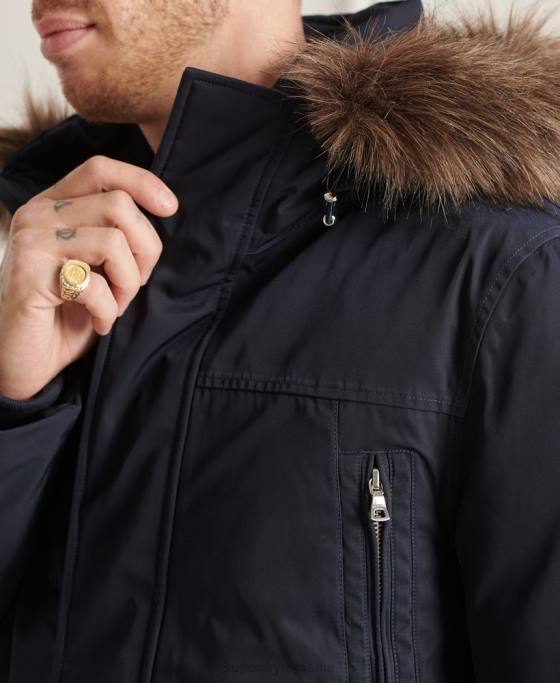 Superdry studios everest parka din puf îmbrăcăminte marina bărbați JX0Z4578
