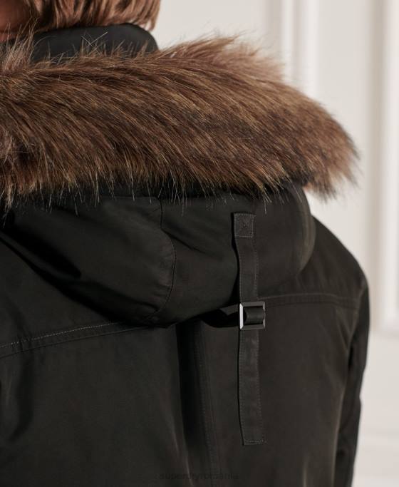 Superdry studios everest parka din puf îmbrăcăminte negru bărbați JX0Z4742