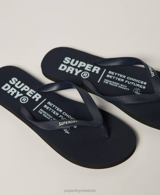 Superdry studiouri flip-flops pantofi marina bărbați JX0Z1899