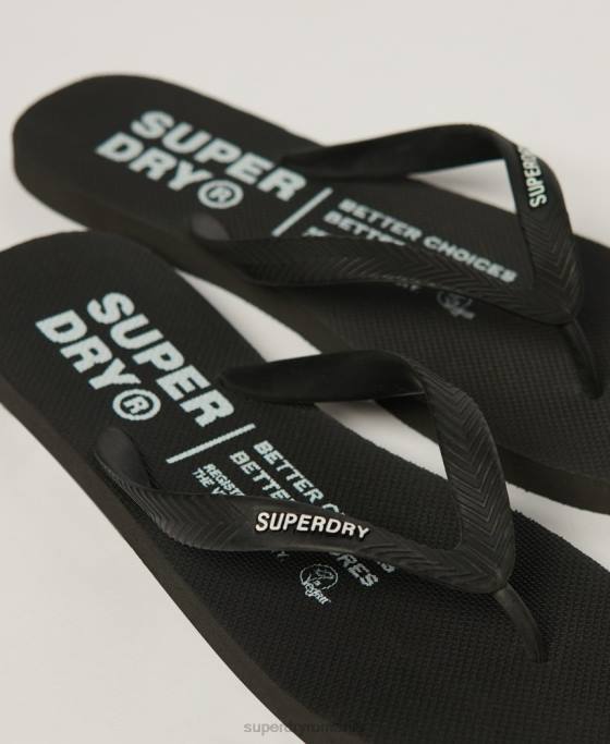 Superdry studiouri flip-flops pantofi negru bărbați JX0Z63