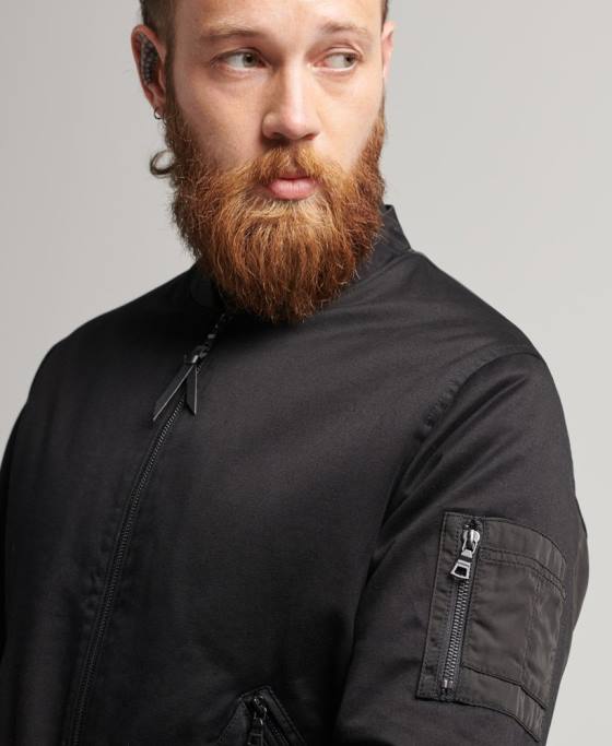 Superdry studiouri ma1 bombardier îmbrăcăminte negru bărbați JX0Z1142