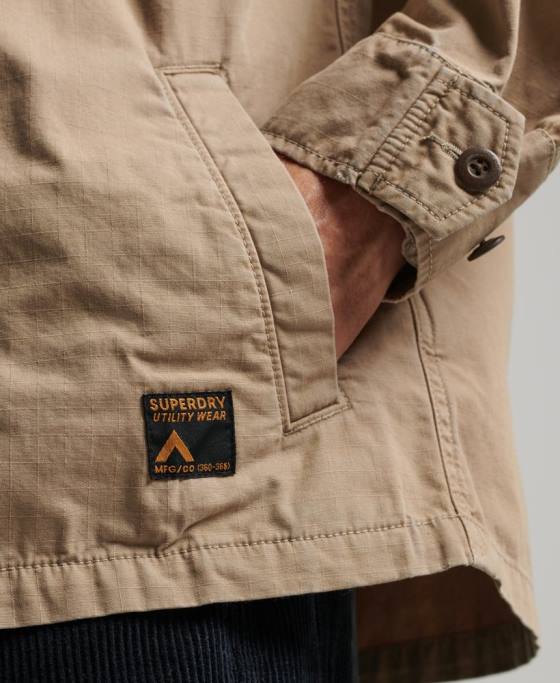 Superdry supracămașă de luptă de epocă îmbrăcăminte bronzat bărbați JX0Z199